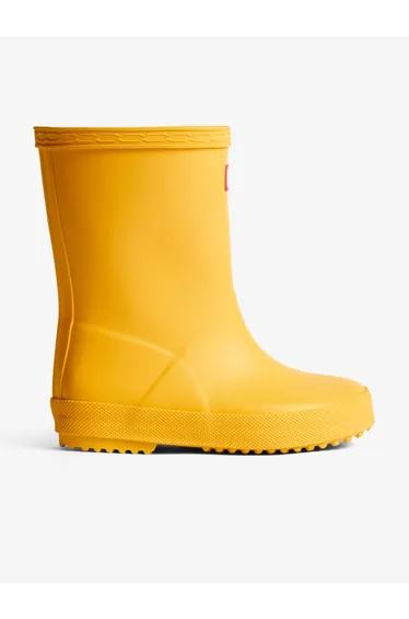 Hunter Kids First Wellington Boots in Yellow