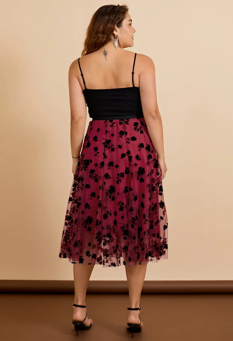 Cross Wrap Fitted Cami Top in Black - 7