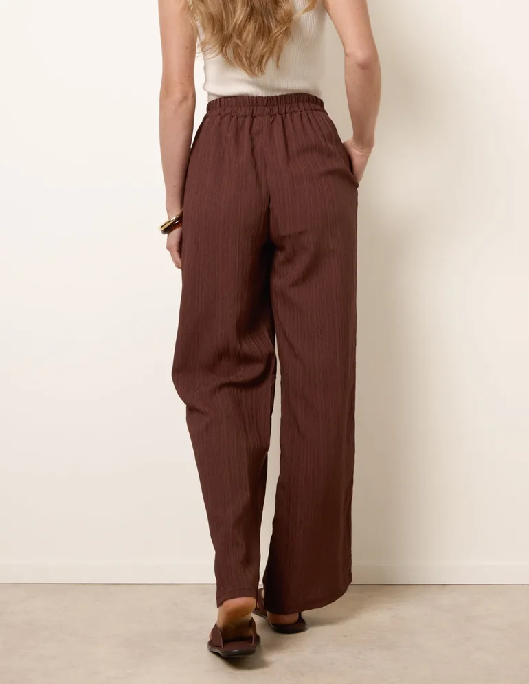 Drawstring Wide Leg Trousers - 4
