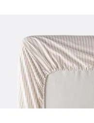 Edward Fitted Sheet in Cotton Percale, 30cm Flap - 3