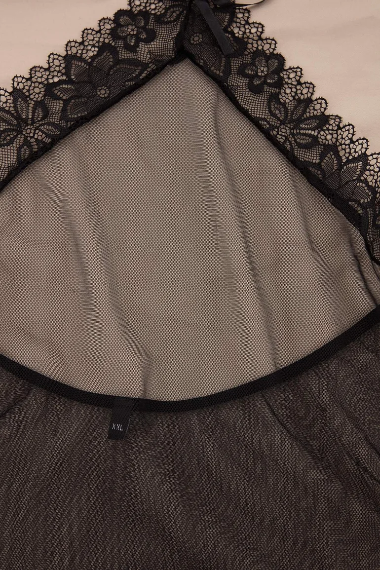 Black Plus Size Babydoll - - 1