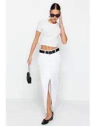 Skirt - White - Maxi - 2