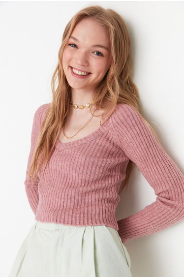 Sweater - Pink - Slim fit