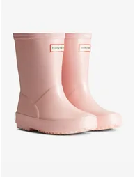 Hunter Kids First Nebula Wellington Boots in Pink - 1