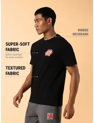 Men Black Unstoppable Typo Print T-Shirt - 4