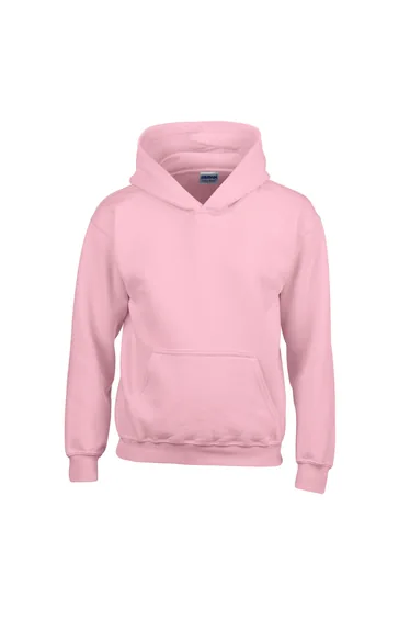 Gildan Childrens/Kids Heavy Blend Hooded Sweatshirt - Light Pink