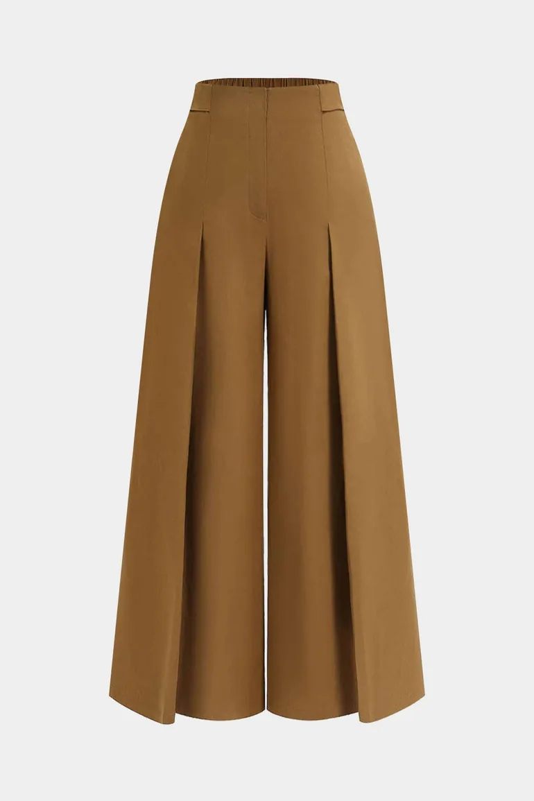 Ruched Pocket Zipper Trousers