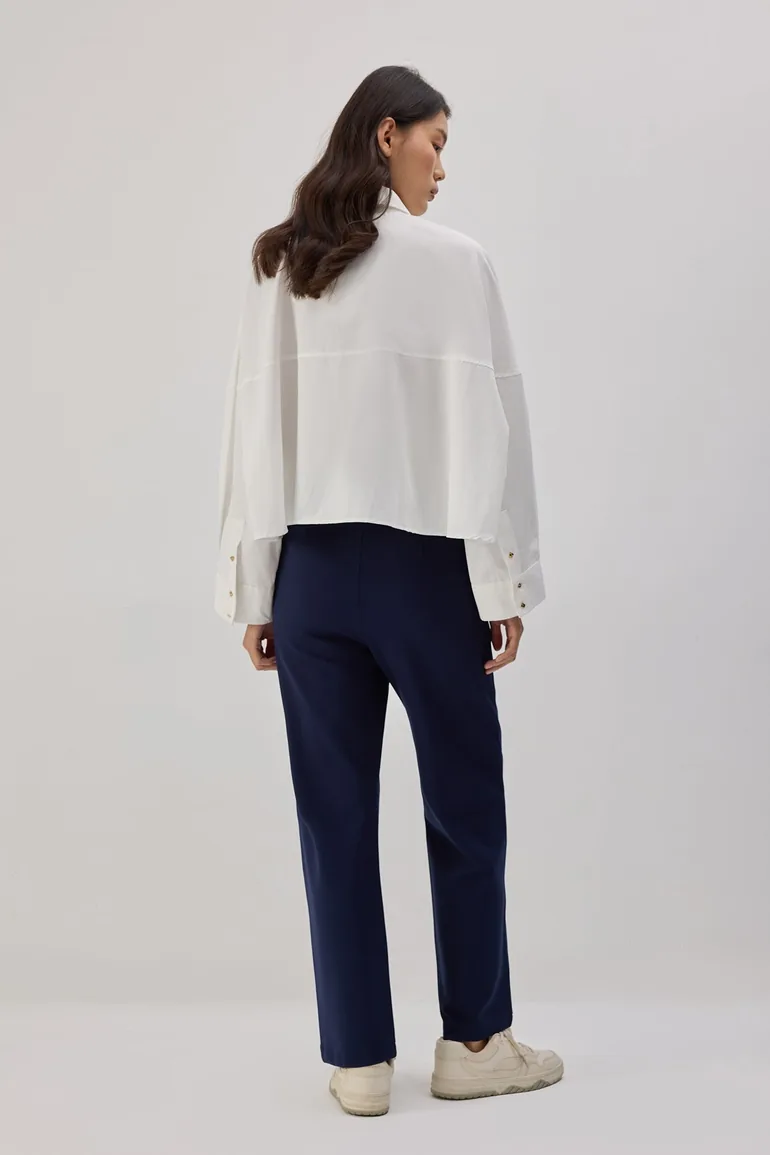 KNITTED TROUSERS WITH ELASTIC WAIST - 5