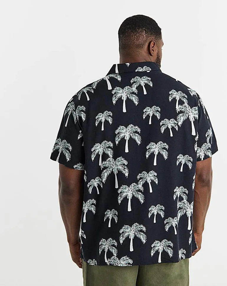 Mono Palm Print Shirt - 2