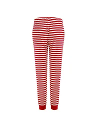 SF Womens/Ladies Stripe Lounge Pants - Red/White - 1