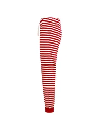 SF Womens/Ladies Stripe Lounge Pants - Red/White - 2