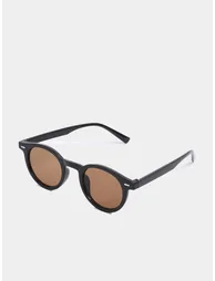 Round Sunglasses with Molded Nose Pads - 1