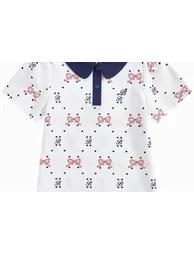 Girls' Short Sleeve Printed Polo T-Shirt - 1