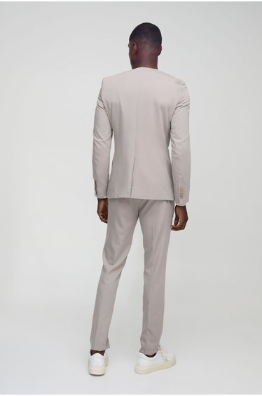 Skinny Fit Collarless Single Breasted Blazer product thumbnail 2