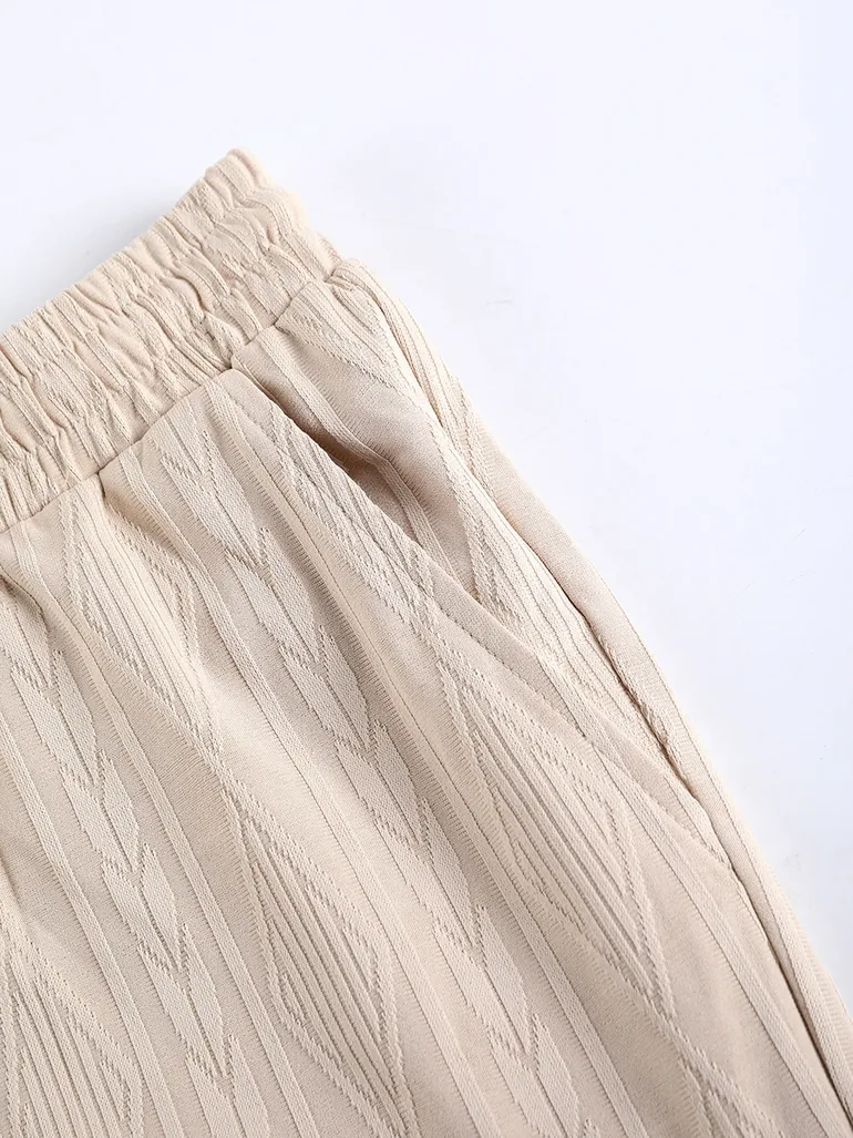 Men Textured Short Sleeve T-Shirt and Shorts Co-Ords - 3