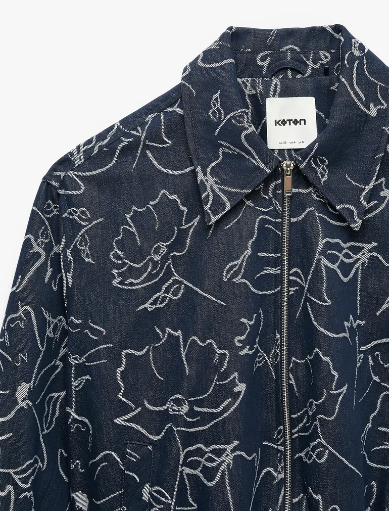 Floral Print Bomber Jacket - 2