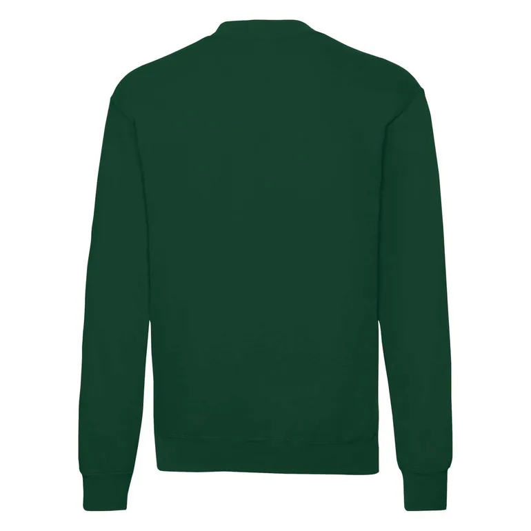 Fruit of the Loom Mens Classic 80/20 Set-in Sweatshirt - Bottle Green - 1