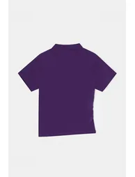 Purple Stand Collar Gathered Sandy Knitted Plus Size Blouse - 3