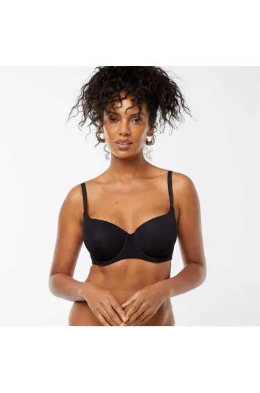 Invisible bra for D & E cups BLACK