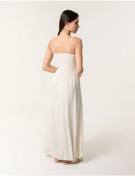 Shirred Maxi Dress - 4