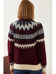 LUCCI Turtleneck Jacquard Knit Sweater - 2
