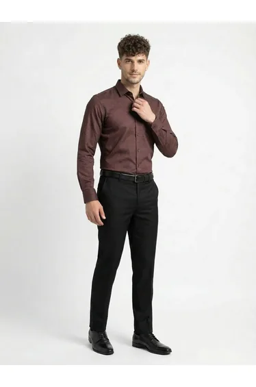 Brown Printed Shirt