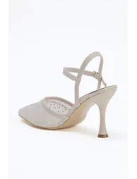 Ecru Women's Classic Heeled Shoes - 3