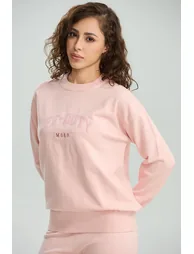 Off Duty Mood Knit Sweatshirt - 1