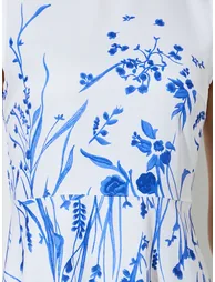 Off White Floral A-Line Maxi Dress - 3