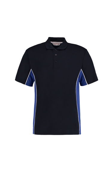 GAMEGEAR Mens Track Polycotton Pique Polo Shirt - Navy/Royal Blue