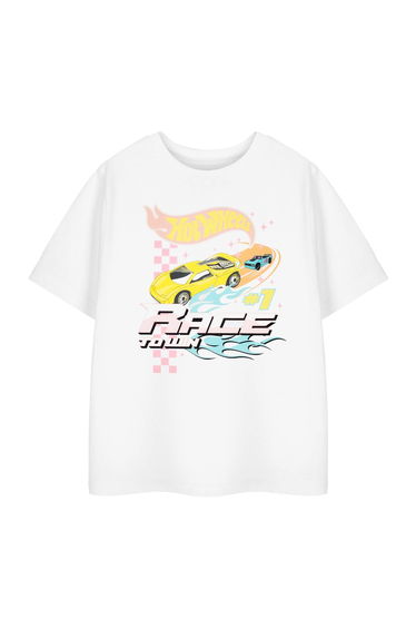 Hot Wheels Boys Race To Win T-Shirt - White