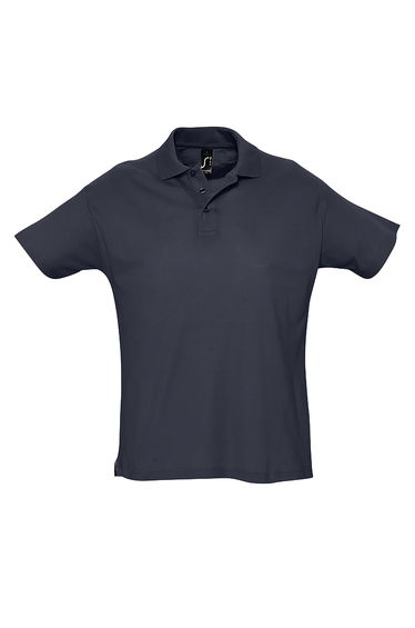 SOLS Mens Summer II Pique Short Sleeve Polo Shirt - Navy