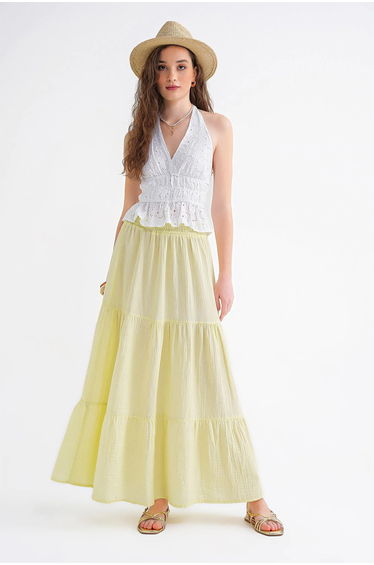 Mixray Maxi Cotton Skirt