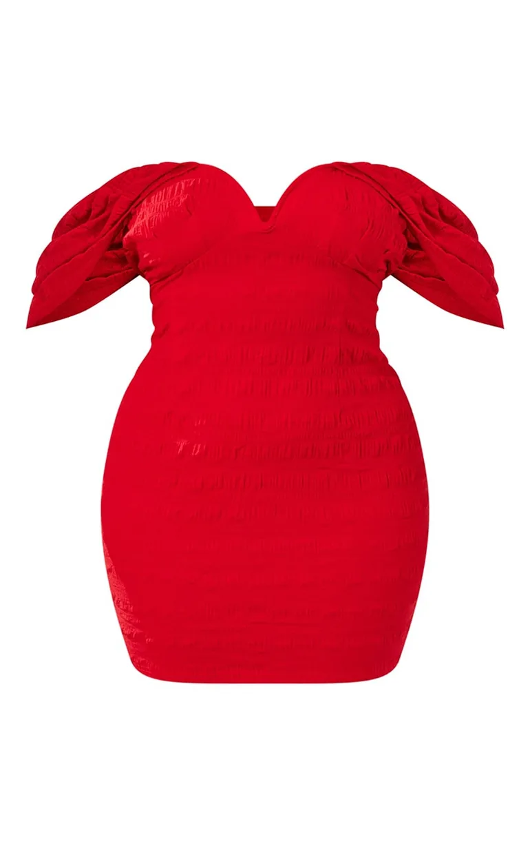 Shop Plus Off-Shoulder Bodycon Mini Dress Online in Oman Shop Plus Off-Shoulder Bodycon Mini Dress Online in Oman