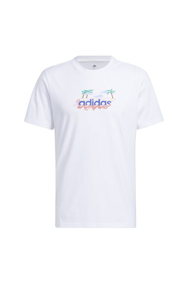 Linear Beach-Bit Short Sleeve Graphic T-Shirt