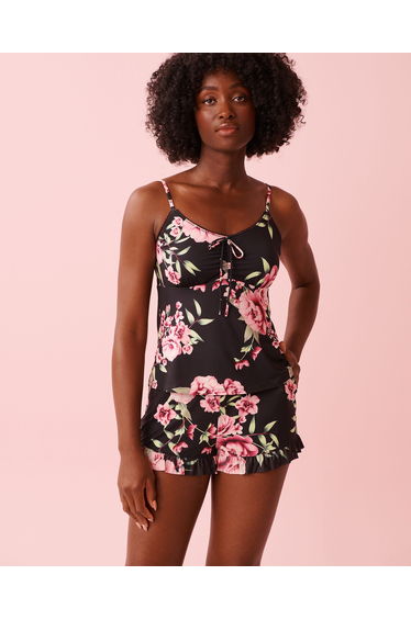 Peony Print Recycled Fibers Cami