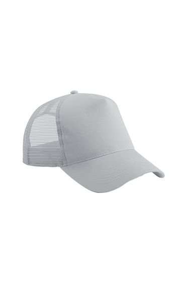 Beechfield Childrens/Kids Snapback Trucker Cap - Light Grey