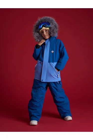 Boys Reef The Shark Parka Ski Jacket in Blue