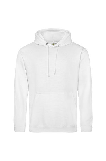 Awdis Unisex Adult College Hoodie - Arctic White