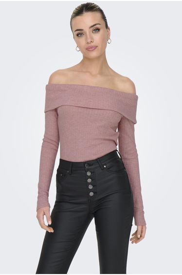 ONLPIPER L/S OFF SHOULDER TOP JRS