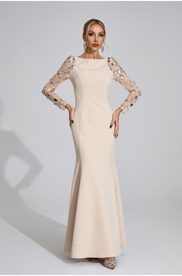 Seraph Apricot Diamond Maxi Dress