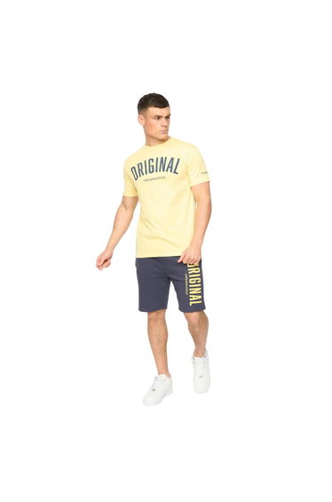 Crosshatch Mens Kensby T-Shirt - Yellow
